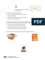 Materialy I Ich Zastosowanie Sprawdzian 1 Wersja B Papier Wlokna Drewno