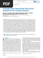 A Google Glass Based Real-Time Scene Analysis For