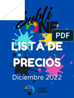 Lista de Precios Diciembre 6 2022