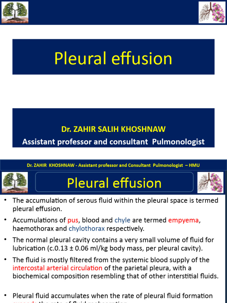 Understanding Pleural Effusion Diagnosis | PDF | Pneumonia | Clinical ...