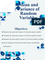 Mean and Variance of Random Variable