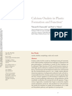 Calcium Oxalate in Plants