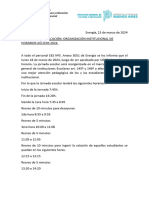 Acta de Notificación Nuevos Horarios 2024