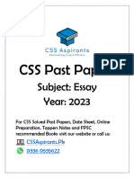 Essay CSS Past Papers (2016-2023)