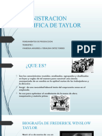 Abministracion Científica de Frederick Taylor Diapositivas