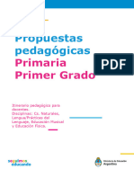 Propuestas Pedagógicas: Primaria Primer Grado