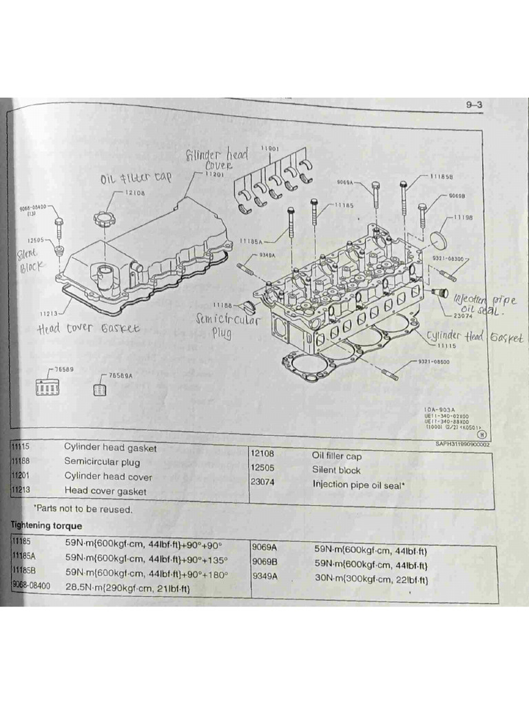 Shop Manual Engine Hino J 05ETg | PDF