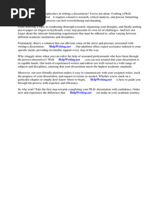 Phd Dissertation Template Microsoft Word