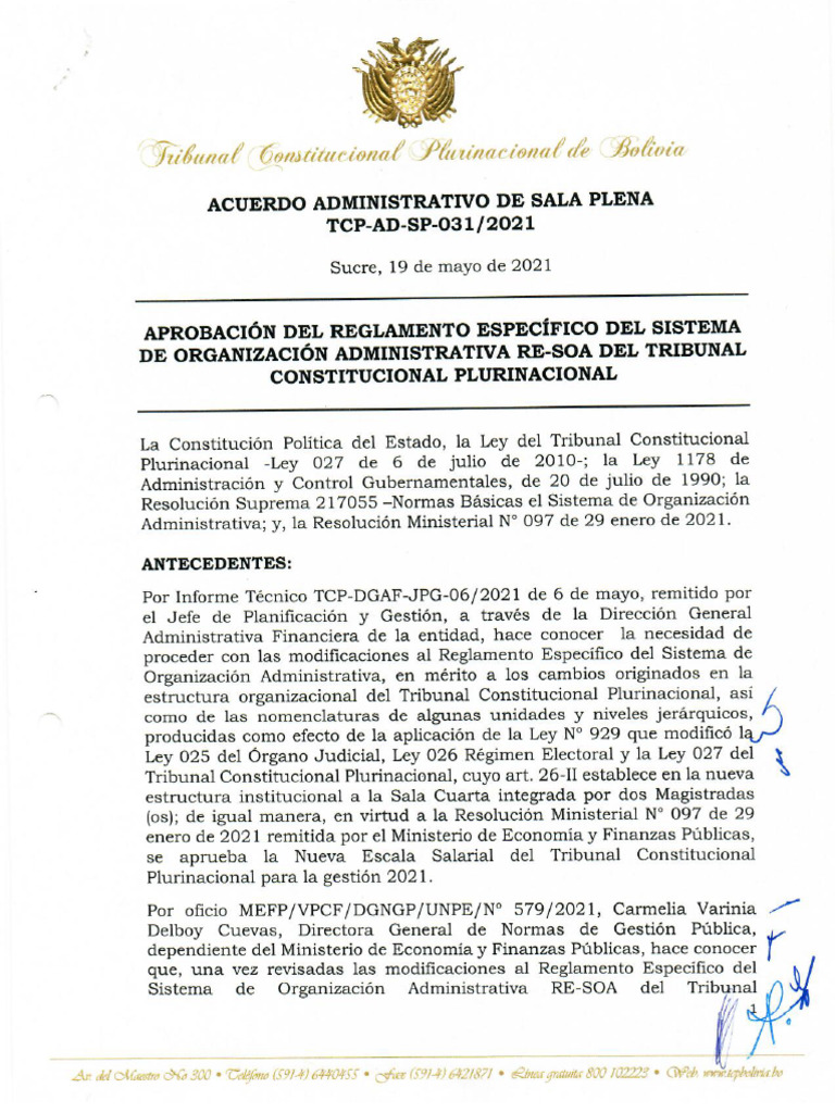 07) Reglamento RE SOA | PDF