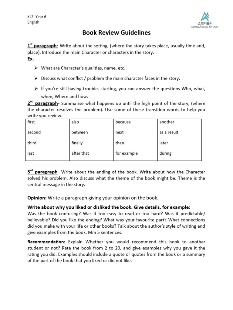 Bookfilm Review Guidelines PDF