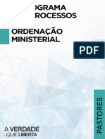 Fluxograma de Processos para Ordenação de Pastor