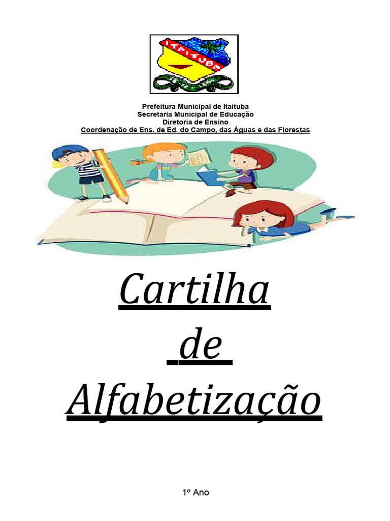 Inicio Cartilha de Alfabetização 1º Ano | PDF | Alfabetização