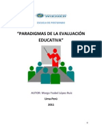 Paradigm As de La Evaluacion Educativa