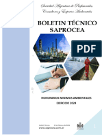 Boletin Técnico Honorarios Mínimos Ejercicio 2024 Soc. Arg. de Prof. Ambientales SAPROCEA