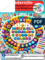 Aprende Matemáticas Con Color Cuadernillo de Multiplicaciones Con Códigos Cromáticos Portaleducativo10