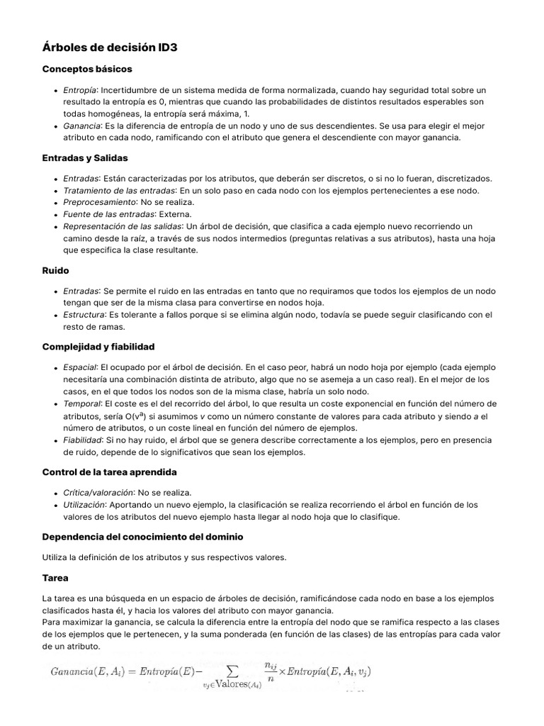  rboles de decisi n id3 descargar gratis pdf funci n matem ticas