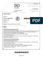GCSE MATH Past Papers Mark Schemes Standard January Series 2014 13355