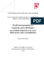 (1library - Co) Perfil Antropométrico y Respuesta Psico Fisiológica en Escalada Deportiva en Roca Diferencias Entre