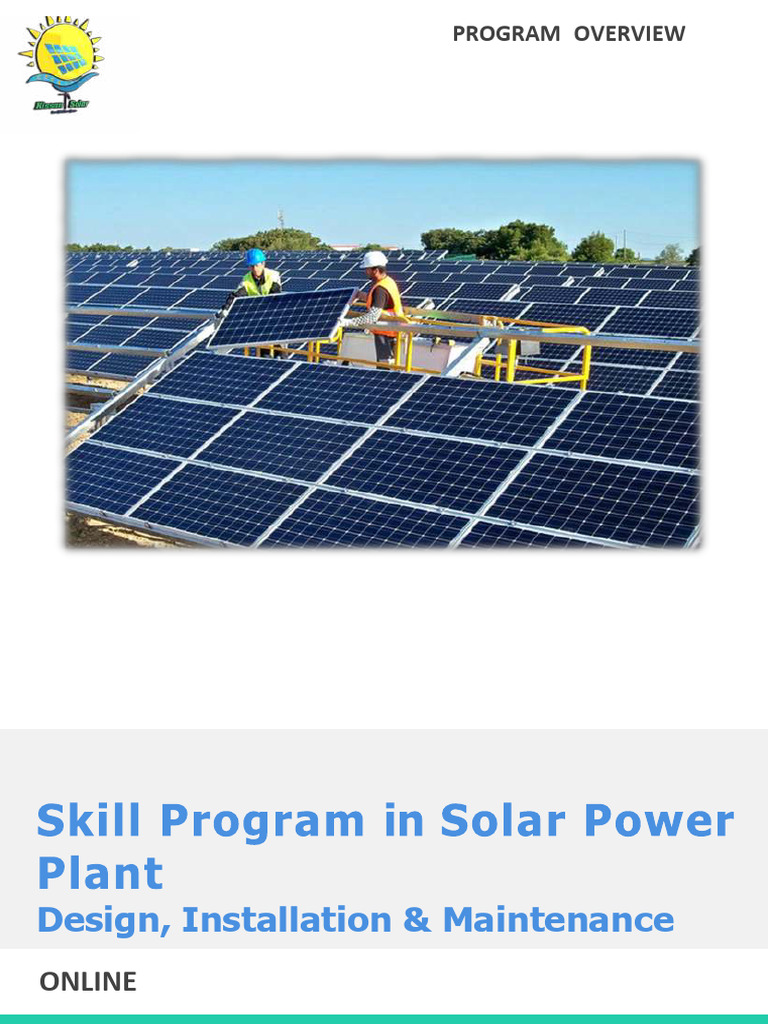 Solar Power Training Program Overview | PDF | Photovoltaics ...