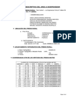 Memoria Descriptiva Del Area A Independizar