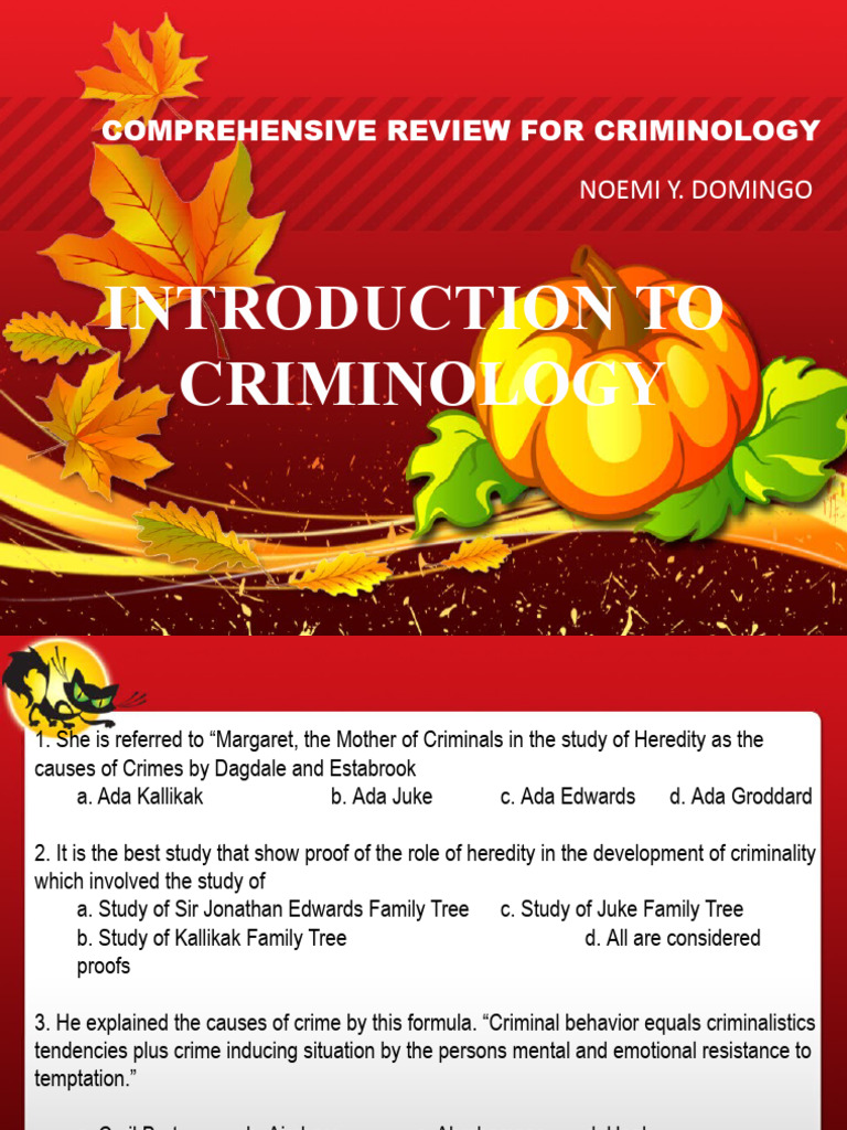 Heredity and Crime: A Criminology Review | PDF | Crimes | Crime & Violence