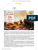 BATALLA de JUNÍN - Escuela Superior Conjunta de Las Fuerzas Armadas Del Perú