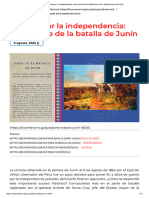 Victoria Por La Independencia - Lee El Parte de La Batalla de Junín - Bicentenario Del Perú