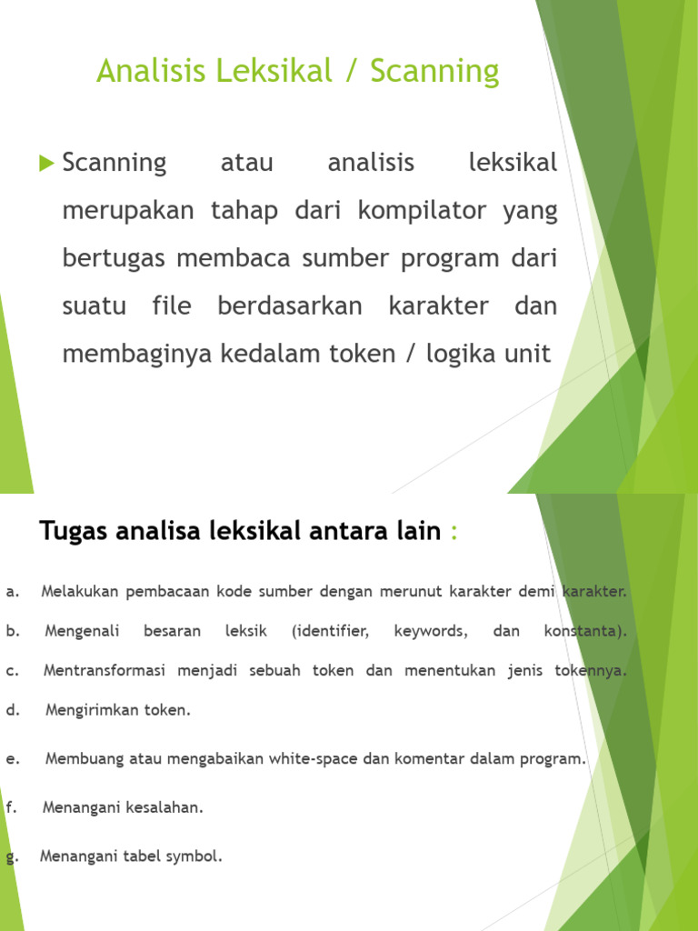 Analisis Leksikal dalam Kompilator | PDF