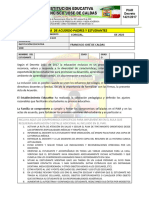 Formato Acta de Acuerdo Entre Docentes, Padres y Estudiante