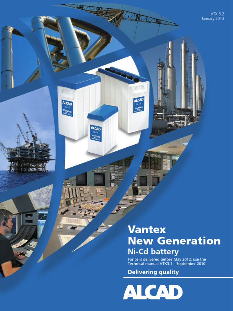 Vantex Ni-Cd Battery Technical Manual | PDF | Battery Charger ...