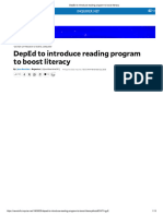 DepEd To Introduce Reading Program To Boost Literacy