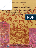 Estructura Colonial Del Poder Español en El Peru - Tomo I