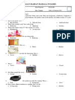 PENILAIAN HARIAN BAHASA INGGRIS Bab Rumah