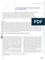 Prenatal Vitamin D Status and Offsprings Growth Adiposity and Metabolic Health A Systematic Review and Meta Analysis