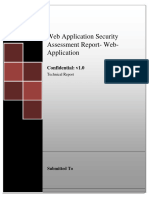 Sample Web Application Security Assessment