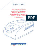 Fornarina: Libretto Istruzioni Instruction Booklet Mode D'emploi Gebrauchsanweisung Libro de Instrucciones Instruçoes