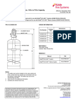 Kidde ECS 500 Psi With FK-5-1-12 Fire Protection Fluid Cylinder and Valve Assemblies 10 LB To 70 LB Cap-Vert Mount K-45-0501 AB