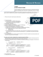 Configuring The Printer Types TT-3608A/TT-3608A-220 and H1252A/H1252B