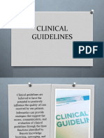 13 Clinical Guidelines