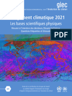IPCC AR6 WGI SummaryVolume French