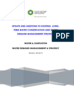 Water and Sanitation Water Demand Management and Strategy