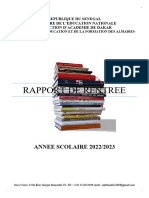 Rapport Général - IEF - ALMADIES - 7 Mars 2022 - 2023