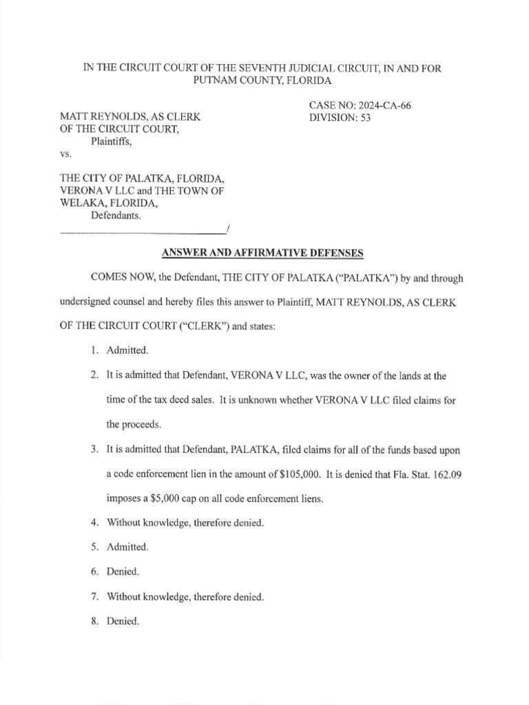 Answer and Affirmative Defenses 31924 PDF