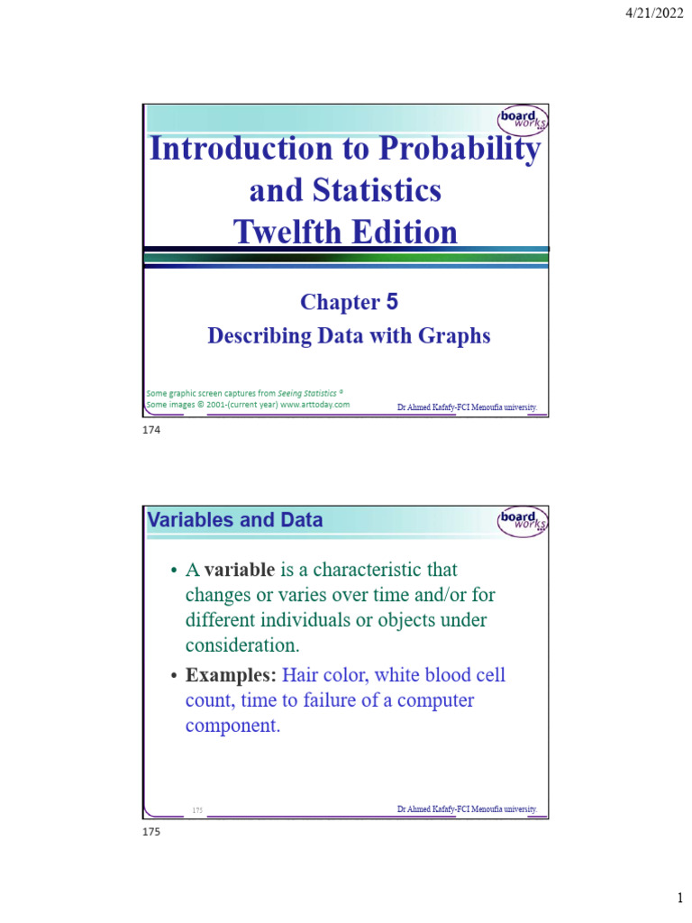 Lecture 7 - CH 5 (Describing Data With Graphs) | PDF | Histogram ...