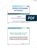 Lecture 5 - CH 2 (Discrete Probability Distributions)