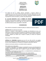 DECRETO EXTENCIÓN DE HORARIO 013 de 2024