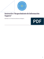 Instructivo Requerimiento de Información Seguros