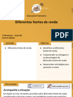 Diferentes Fontes de Renda: Educação Financeira