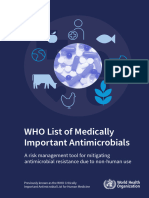 WHO List of Medically Important Antimicrobials