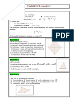 Devoir 1 Mathematiques 3AC Semestre 2 3